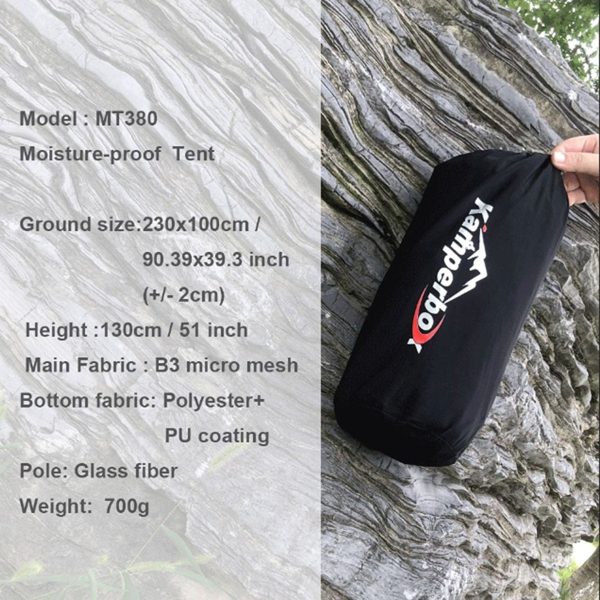 Kamperbox Ultra-Light Camping Tent – 1–2 Person Mosquito-Proof Shelter — tents, detail