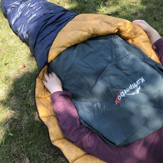Kamperbox Ultralight Sleeping Bag Liner - Travel & Hotel Sleep Sheet for Camping — liners, front view