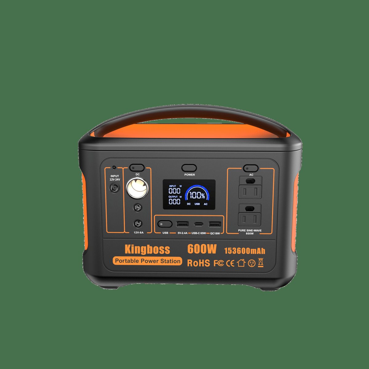 Kingboss 600W Portable Solar Generator – 568Wh Lithium Power Station — stations