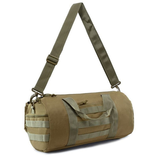 Men's Wet/Dry Gym & Travel Duffle - Shoe Compartment, Crossbody Carry — duffel bags, front view
