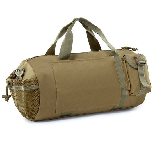 Men's Wet/Dry Gym & Travel Duffle - Shoe Compartment, Crossbody Carry — duffel bags, angled view