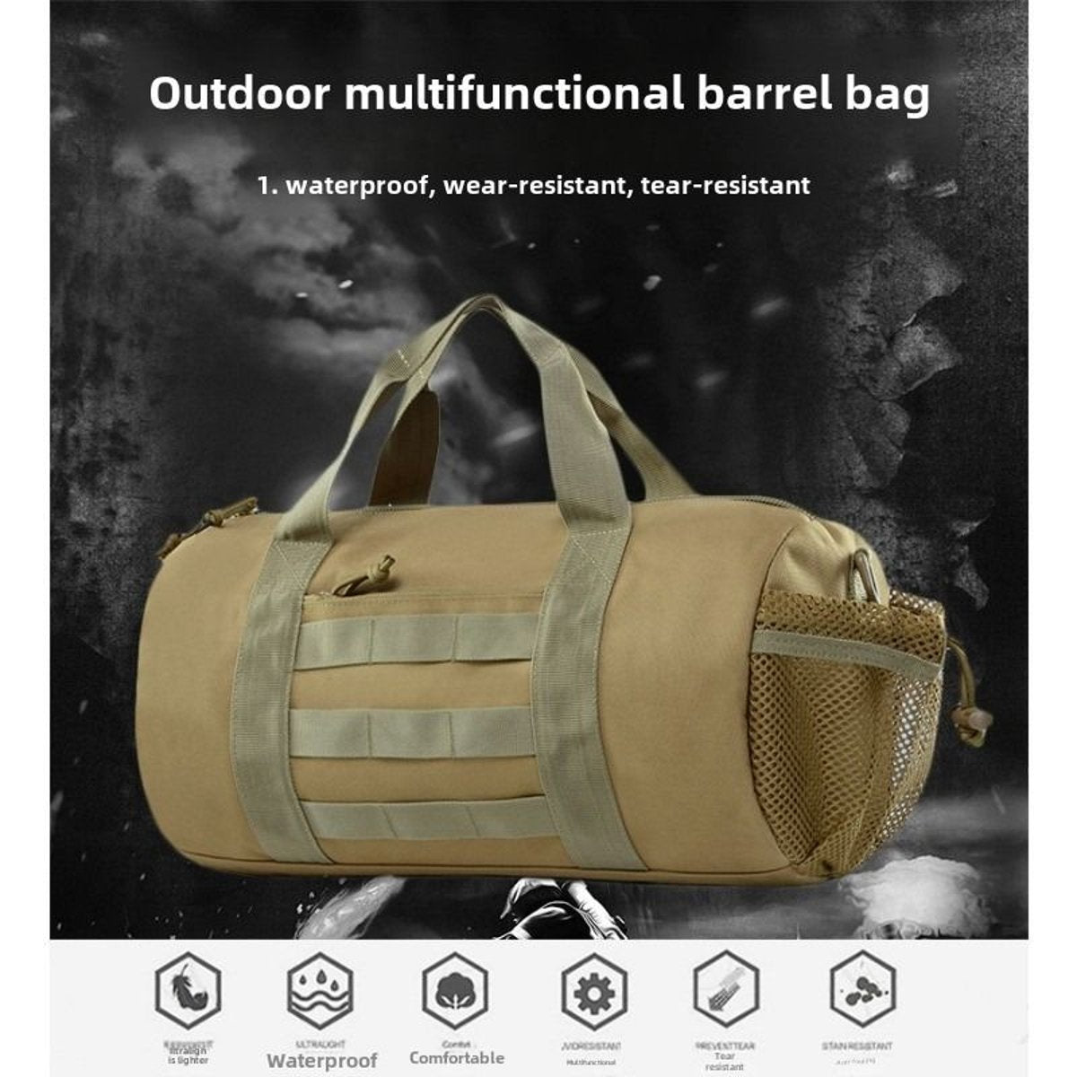 Men's Wet/Dry Gym & Travel Duffle - Shoe Compartment, Crossbody Carry — duffel bags