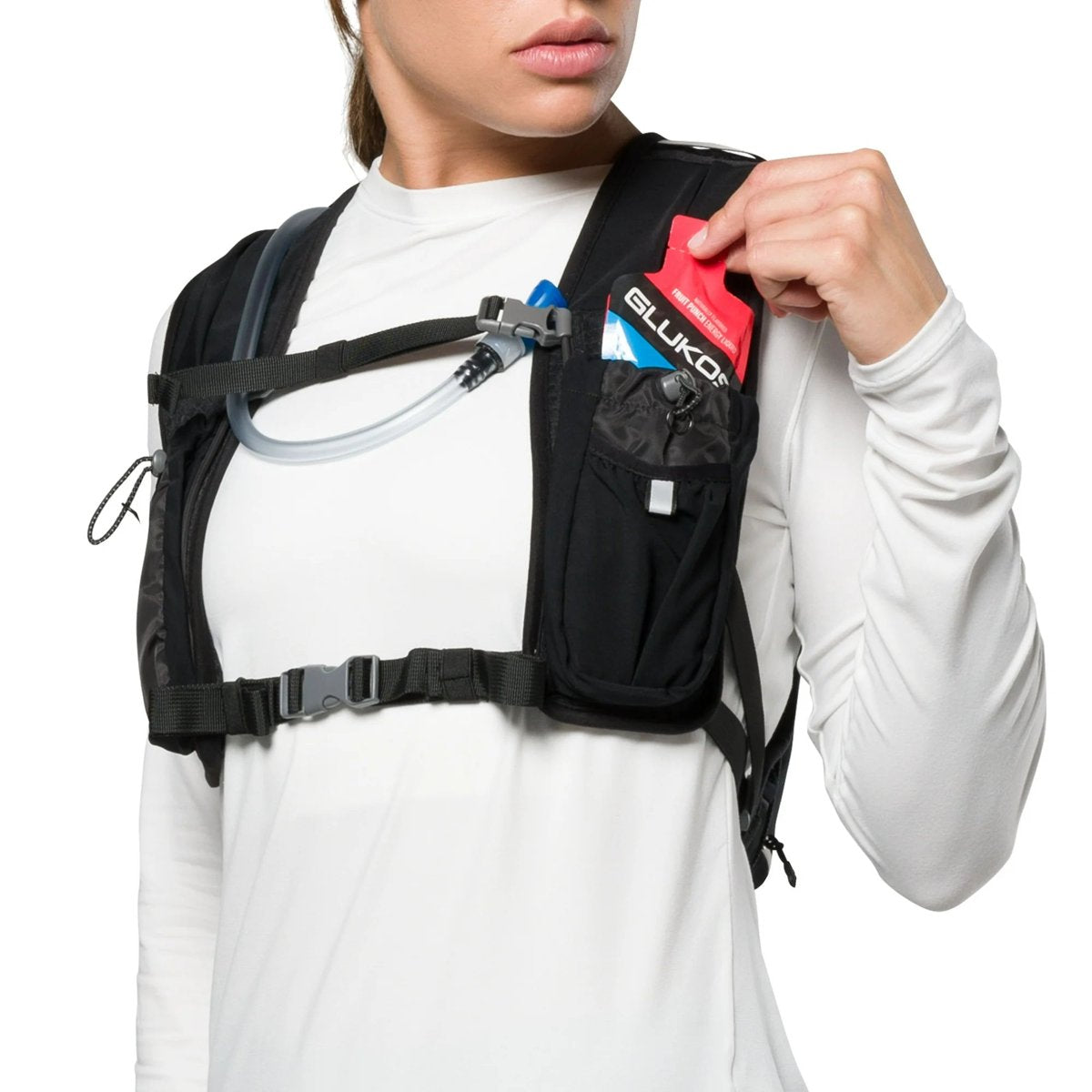 Nathan 6L Hydration Vest - 1.5L Bladder, Bounce-Free Fit — vests, back view