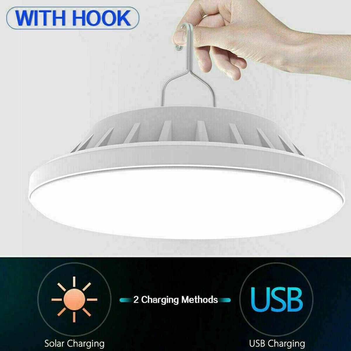 Rechargeable 60-LED Camping Lantern - USB & Solar Tent Light — lights lanterns