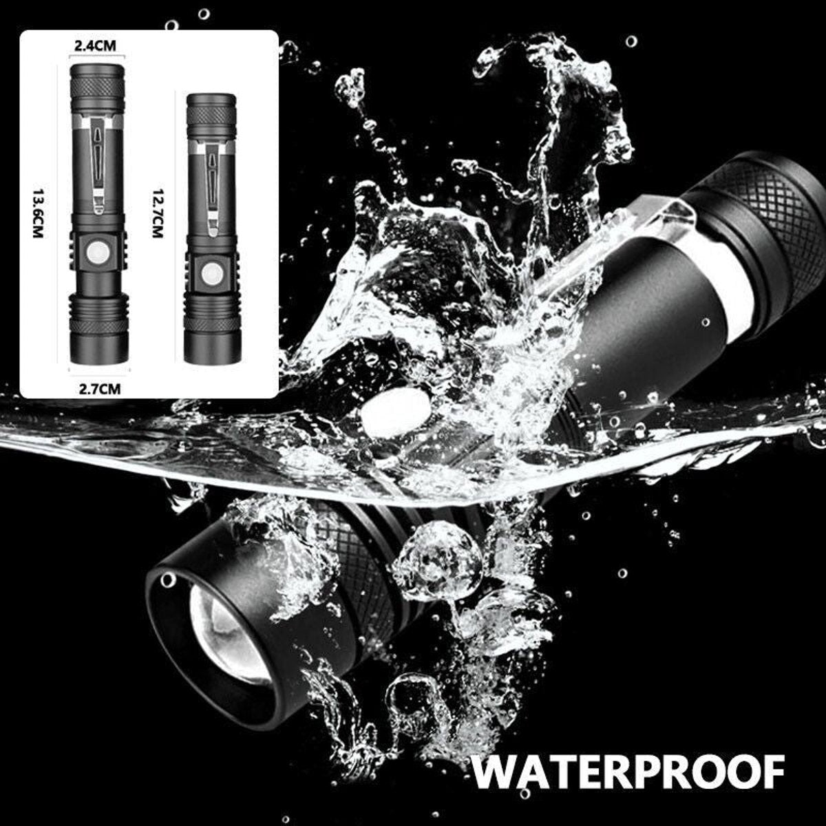 Super Bright Zoomable LED Tactical Flashlight - 90,000 lm (Rechargeable) — flashlights, view 14