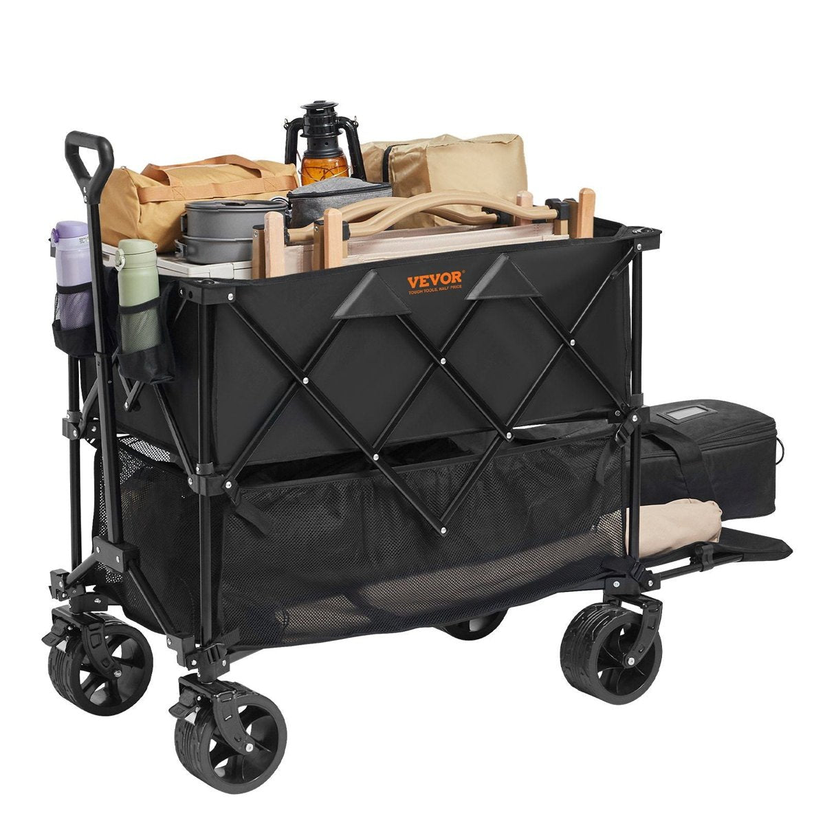 VEVOR Double Decker Collapsible Wagon – 400L Capacity, All-Terrain Wheels — camp furniture, view 11