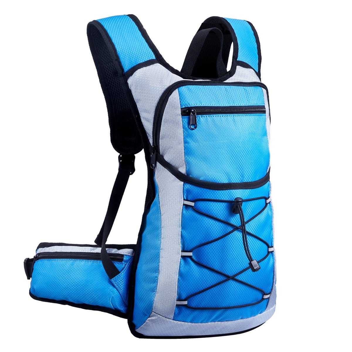 VEVOR Hydration Pack - 15L Backpack with 3L TPU Bladder, Waterproof 420D — blue, packs